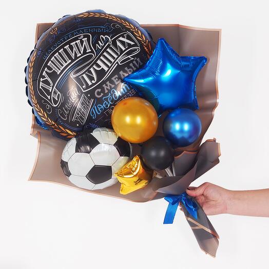 Craft bouquet of balloons "The best of the best"