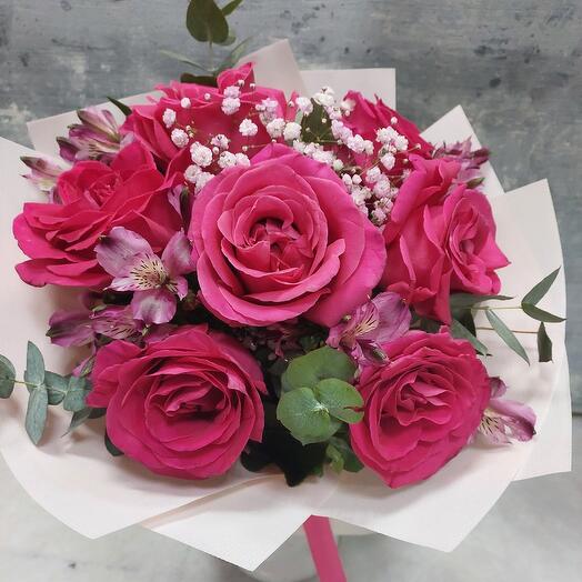 Bouquet "Pink roses"