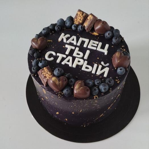 Pastel negro"eres viejo"