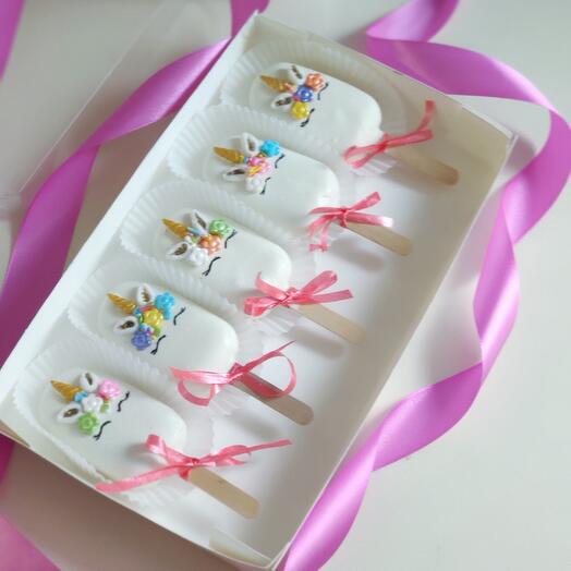 Cheesecake popsicle cute unicorns