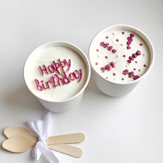 NEW Bento birthday cakes as a gift (Chocolate-cherry, vanilla-strawberry)