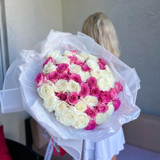 White and pink