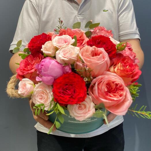 Cesta de flores de Rosario