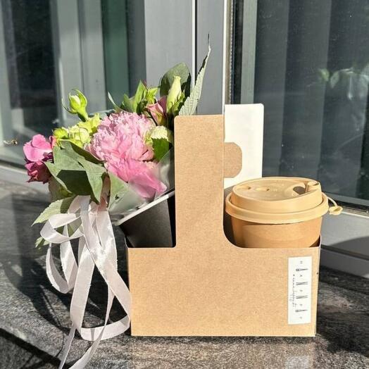 Flowers and coffee