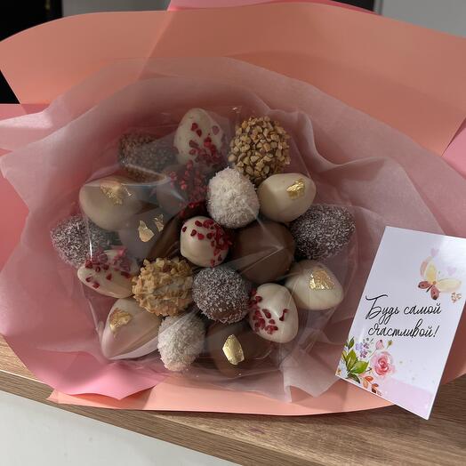 Букет из клубники микс 20 шт