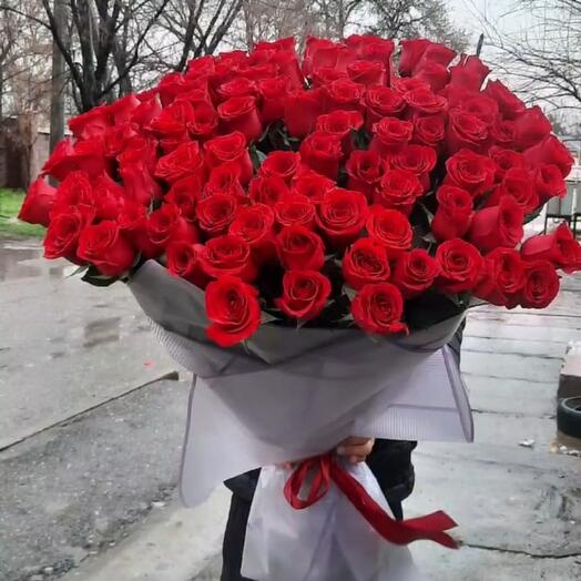 101 высокая роза