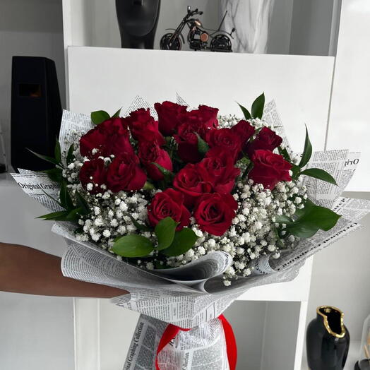 Red roses bouquet