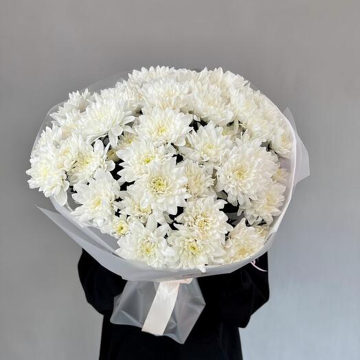 Солнечный букет из хризантем