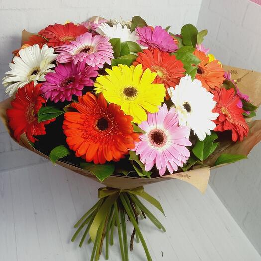 Bouquet of gerberas "Rainbow"