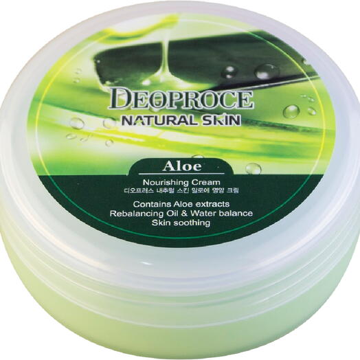 Deoproce Natural Skin Aloe Nourishing Cream Крем для лица и тела на основе экстракта сока алое