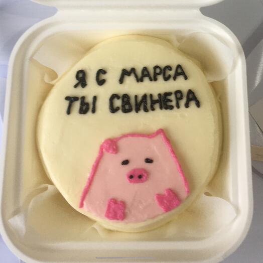Бенто- торт со свинкой