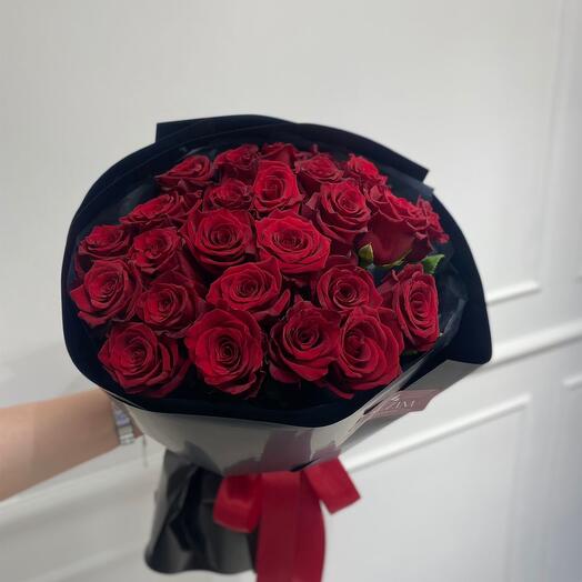 Монобукет из голландской розы