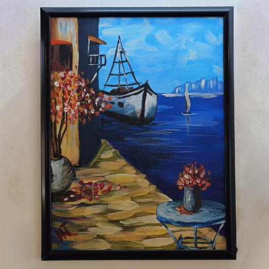 Картина акрилом Морской пейзаж 30*40