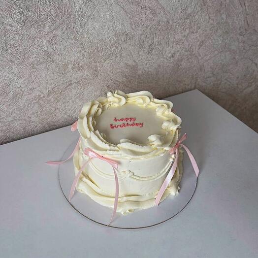 Торт 1 кг Ламбет с бантиками 🎀