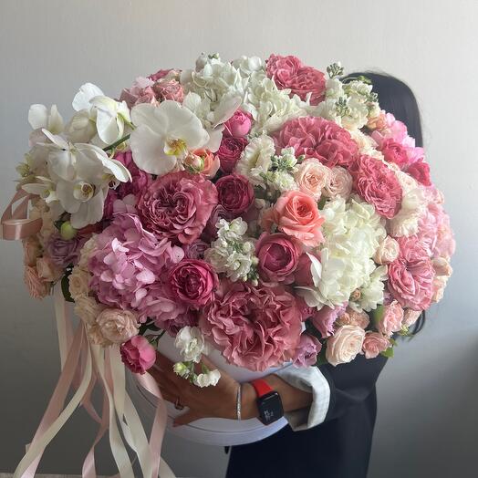 🌸🤍 Цветы в коробке