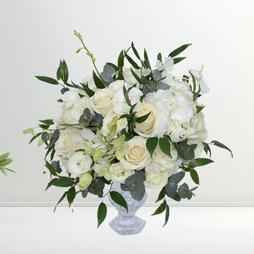 Elegant White Centerpiece