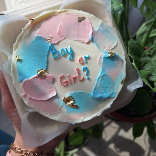 Bento cake "gender party"
