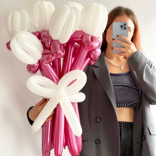 Цветы М размер из воздушных шаров «Букет 7»