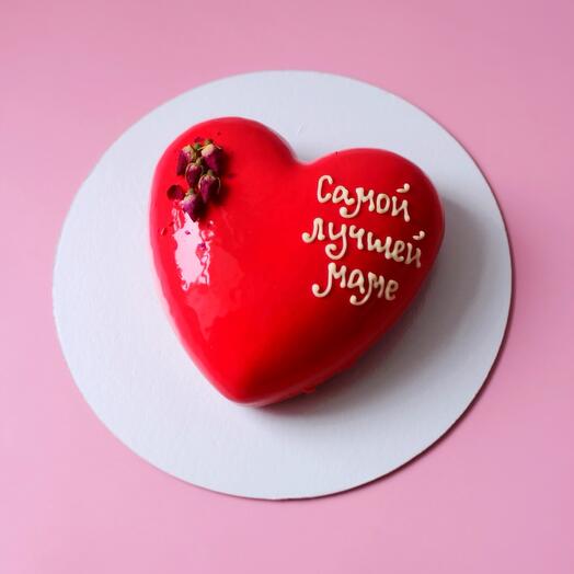 Муссовое сердце торт самой лучшей маме в подарок