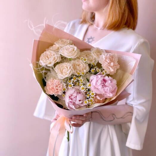 Peonies and Roses Bouquet