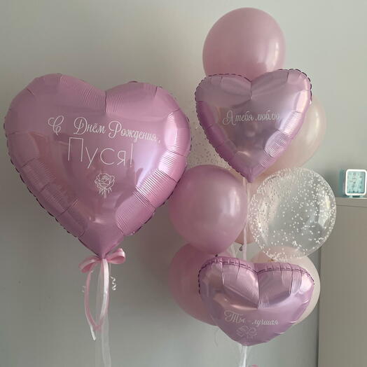 Нежно розовый сет