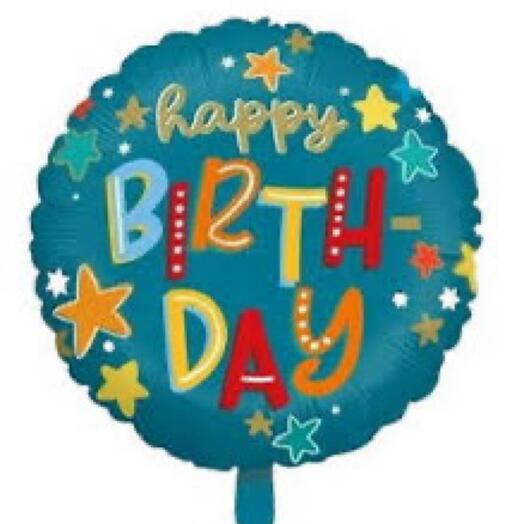 Шар фольгированный «Happy birthday»