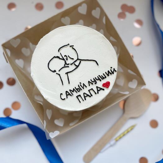 Бенто торт Лучший Папа