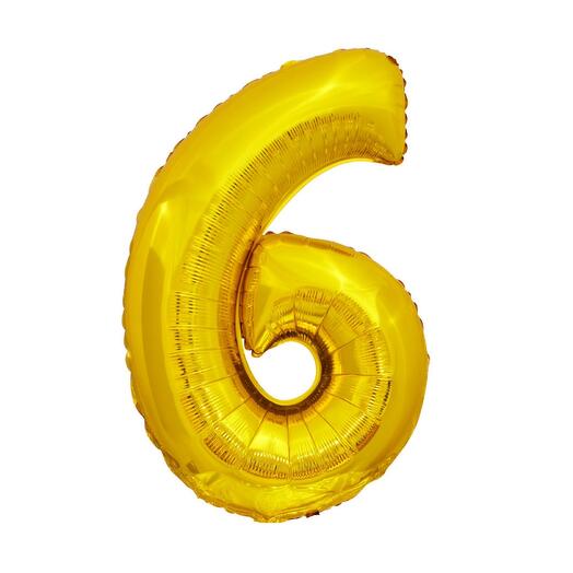 Шар фольгированный (золото) 6