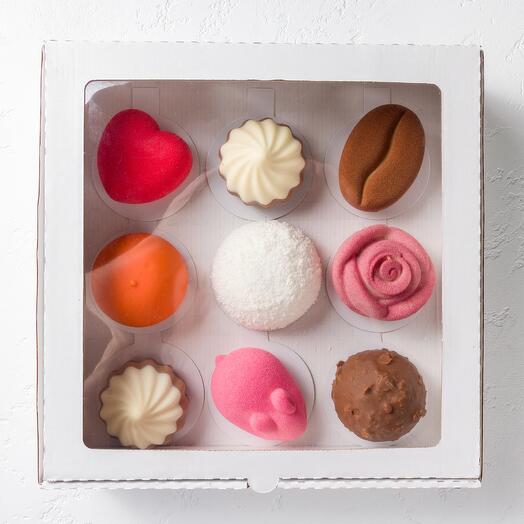 Assorted mousse desserts