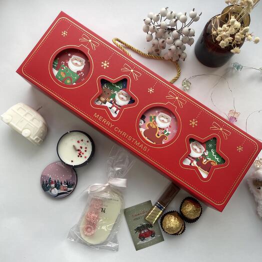 Адвент календарь новогодний со свечой