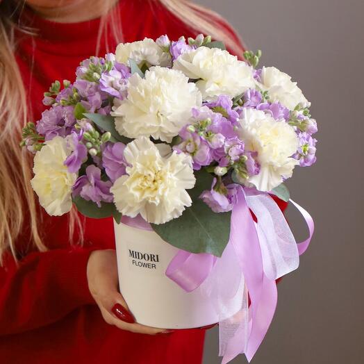 Коробочка «Прованс» 💜 маттиолы и диантусы