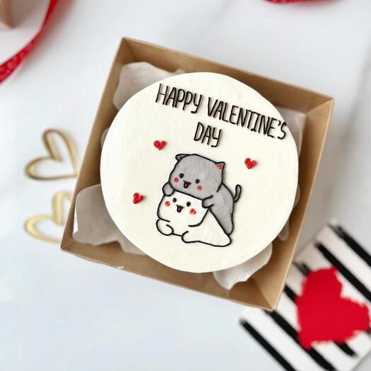 Бенто торт на день Влюбленных