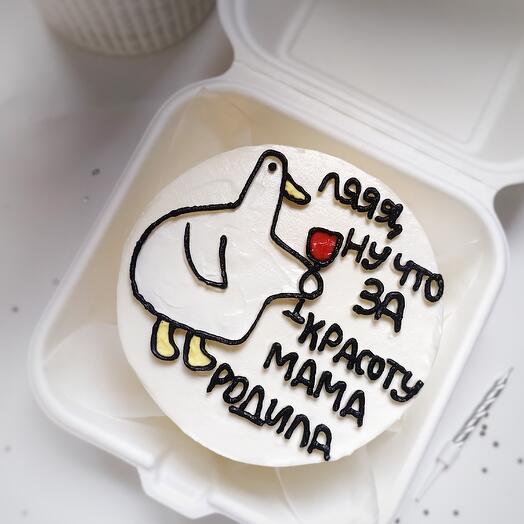 Бенто торт мини "Гусь"