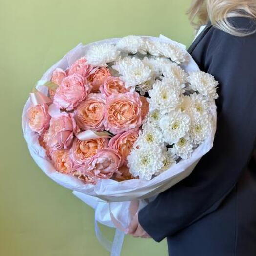 Дуобукет с кустовой розой JULIET