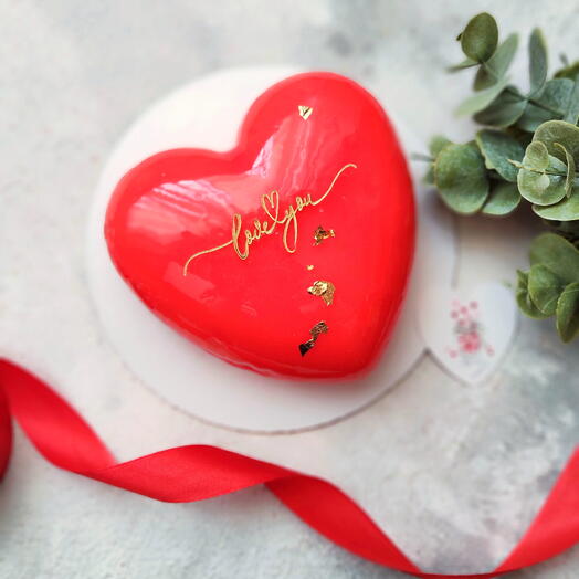 Бенто торт сердце "love you"