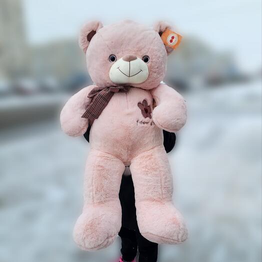 Медведь розовый 90 см