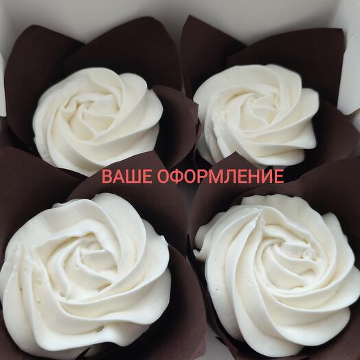 Капкейки шоколад от 4 шт/6/9
