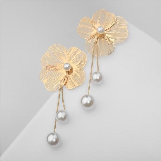 Серьги «Flower», цвет золото