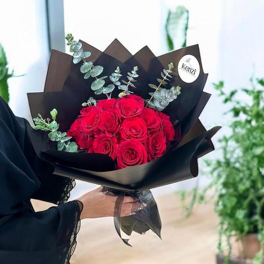 15 Red roses