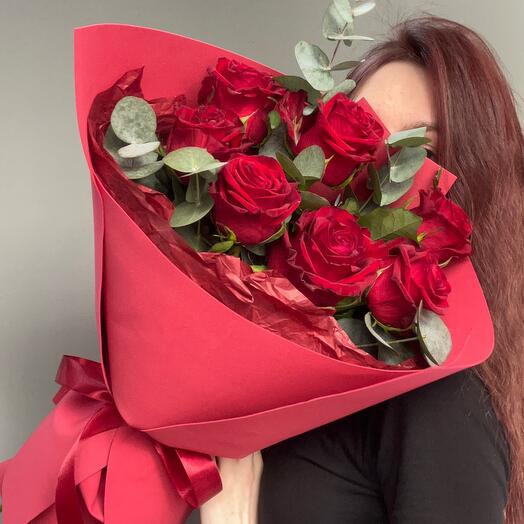 Букет из красной розы