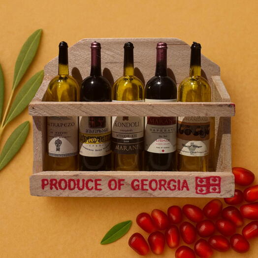 Магнит сувенир «Грузинское вино». Magnet souvenir Georgian Wine