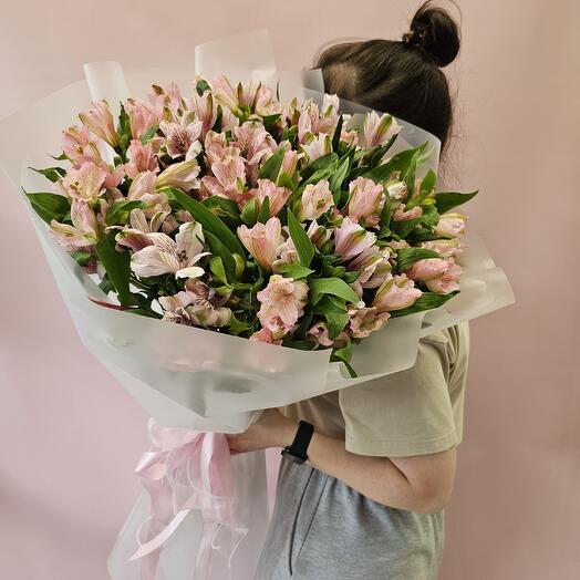 🔥🔥🔥Монобукет гигант  из альстромерии 25 шт