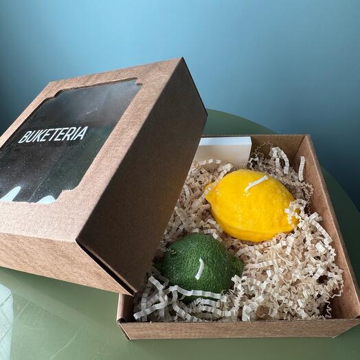 Ароматические свечи Лимончики 2 шт