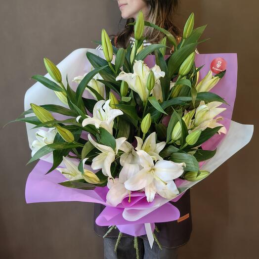 Букет из 9 лилий (код 64)