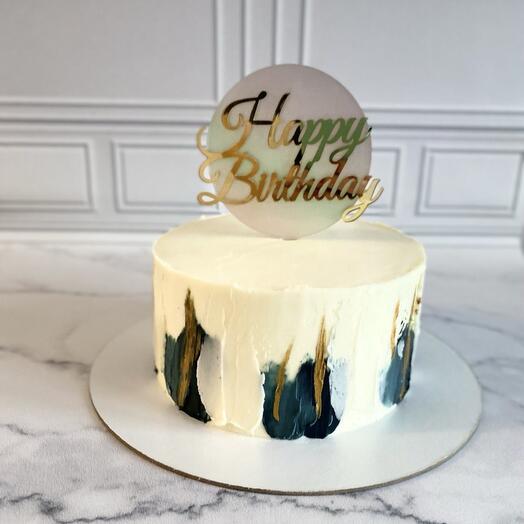 Торт happy birthday