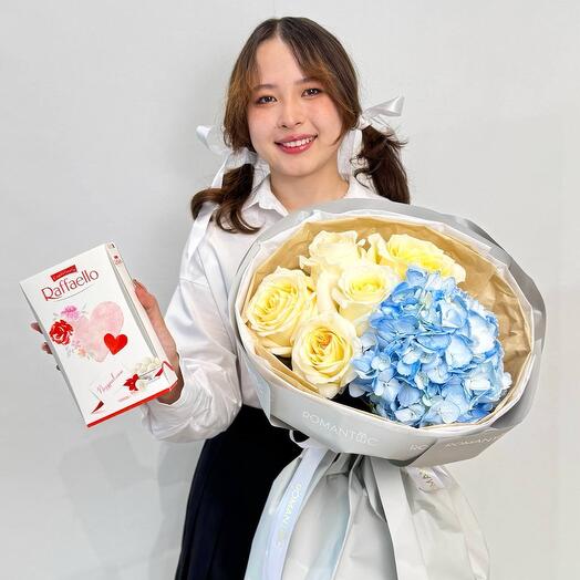 Комбо: букет + Raffaella