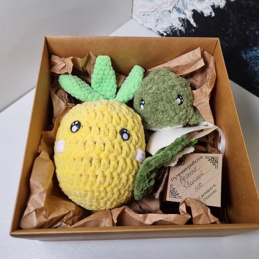 Подарочный бокс "Жёлто-зелёный"