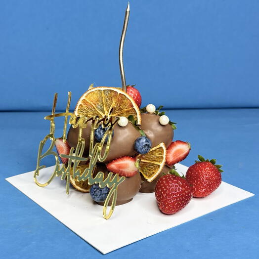 Торт из клубники в шоколаде ароматная апельсинка