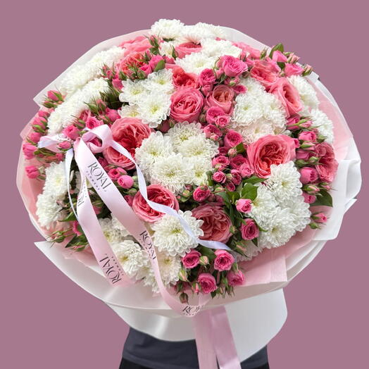 Объемный евробукет в оформлении