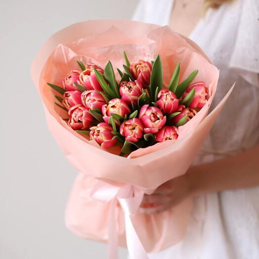 Букет пионовидных тюльпанов